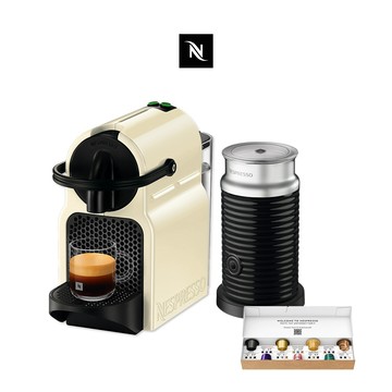 【Nespresso】膠囊咖啡機 Inissia & Aeroccino3奶泡機組合/贈咖啡組