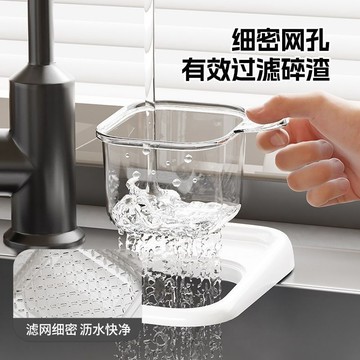 ❤️隔日到貨❤️廚房瀝水籃 水槽吸盤式過濾籃 食物殘渣過濾籃 水果清洗籃 吸盤瀝水籃 瀝水籃 水槽瀝水架 水槽置物架
