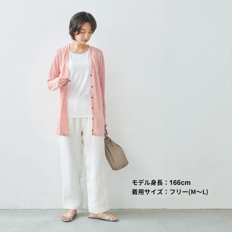 カーディガン レディース 夏 プレミアム リネン100% ロングカーディガン 日本製 TOKYO BASIC カーディガン レディース 夏 プレミアム リネン100