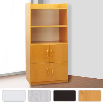 Boden-2.1尺四門二格防水塑鋼多功能收納櫃/置物櫃(四色可選)