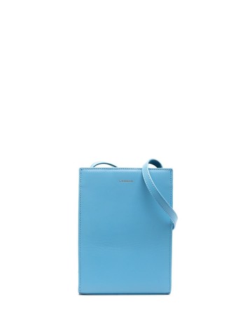 SANDRO - leather messenger bag - men - Calf Leather/Polyester - One Size - Blue