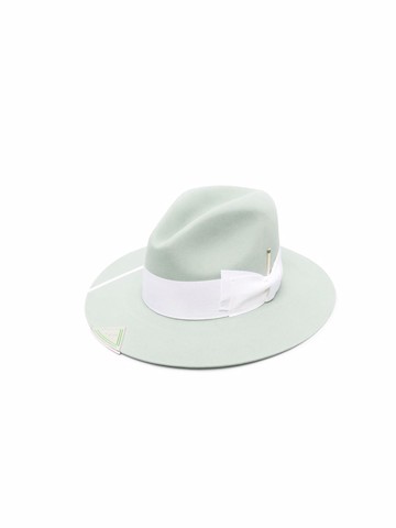 Nick Fouquet - Eucalyptus fedora hat - men - Wool Felt - 59 - Green