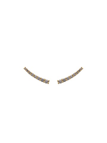 ALINKA - 18kt gold DASHA slider diamond earrings - women - 18kt Yellow Gold/Diamond - One Size