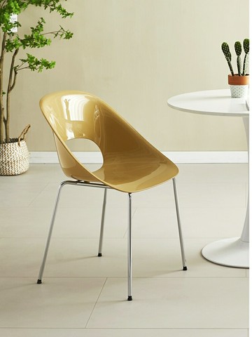 家用餐椅    新款家用餐椅網紅設計師靠背鏤空鐵藝無扶手餐椅咖啡店椅子簡約款