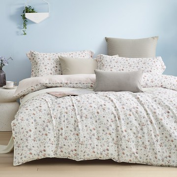 涼感冰纖絲 / 四件式兩用被床包組 / 清新花境