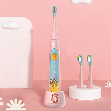【免運特惠】羅曼熊出沒聯名款電動牙刷充電全自動3-12歲軟毛刷頭