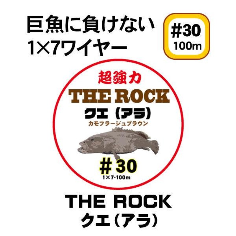 Mr.Ishidai ミスター石鯛 クエ用ワイヤー #30 １×７ THE ROCKクエ 