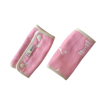 HiBOU 喜福 6重紗背帶口水巾 0歲以上 寶寶外出用品  幾何小鷹 粉色  2入  1組