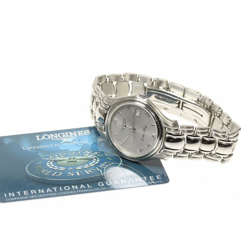 ☆美品☆保証書付き【LONGINES】ロンジン ゴールデンウイング デイト 