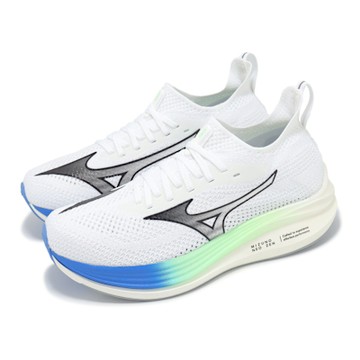 Mizuno 慢跑鞋 Neo Zen 男鞋 白 藍 緩衝 路跑 運動鞋 美津濃 J1GC2586-01