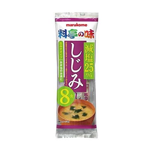 マルコメ 生みそ汁 料亭の味 しじみ 減塩 即席味噌汁 8食×12袋