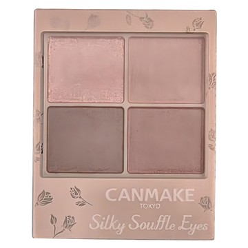 CANMAKE 舒芙蕾霧面四色眼影 #M06 精緻灰粉  1個