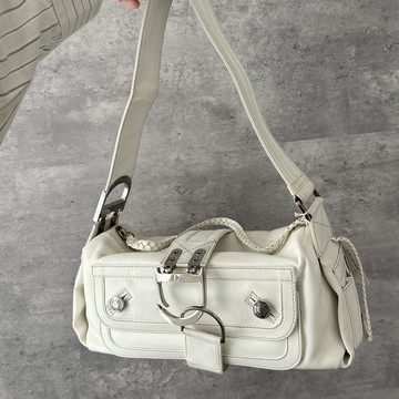 Dior 迪奧 Y2K 白色 Hobo 肩背包