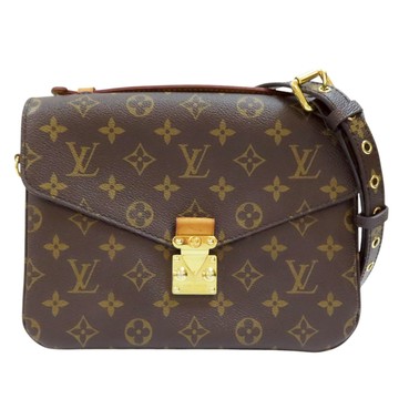 【二手名牌BRAND OFF】LOUIS VUITTON LV 路易威登 棕色 原花 PVC帆布 Pochette Metis 两用包 M44875