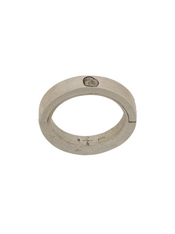 Parts of Four - Sistema band ring - unisex - Brown Diamond/Sterling Silver - 12