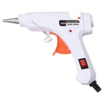 愛Phone 熱熔膠槍 + 熱熔膠條 50條 白色  1組