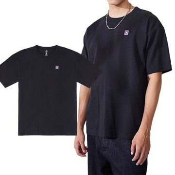 Converse Jersey Box Logo Patch Ss Tee 男女款 黑色 短袖 UCJ437-023