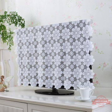 電視機布布蓋巾蕾絲簡約55寸65寸75寸防塵罩蓋巾清倉包郵廠家直銷