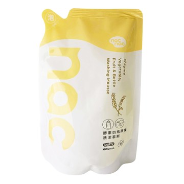 nac nac 酵素奶瓶蔬果洗潔慕斯補充包  600ml  1個