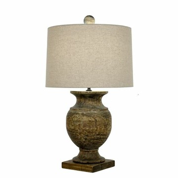 法式仿古老舊臺燈美式臥室書桌軟裝樣板房酒店臺燈創意復古床頭燈