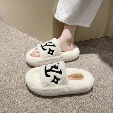 法國FAD ZOMO小香風毛毛拖鞋女2025秋冬新款高級感時尚洋氣棉拖鞋