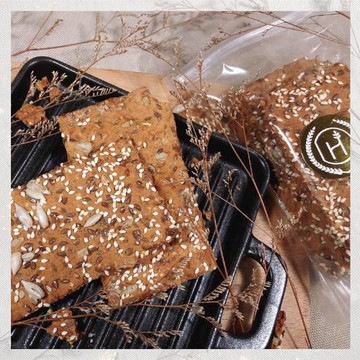 手工低醣高蛋白高纖脆餅 - 原味 (6片/包) (全素)  3包入