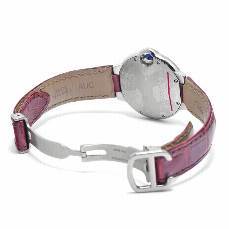 中古 カルティエ CARTIER バロンブルー W6920086 シルバー レディース 