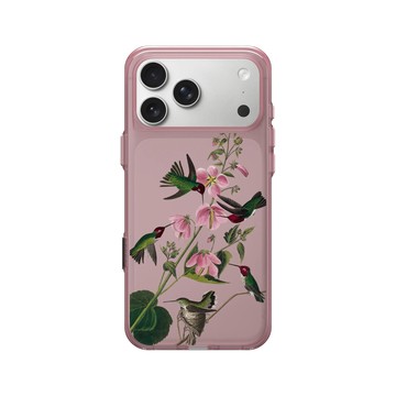 iPhone 17 Pro Max Clear (相機按鈕) 晶醺玫 - The British Library - 美洲鳥譜 ‧ 哥倫比亞蜂鳥
