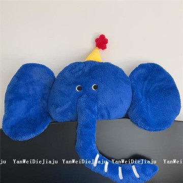 大象抱枕可愛毛絨玩具家居沙發靠枕辦公室靠墊床頭靠背飄窗裝飾