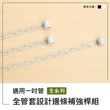 補強桿/圍籬【配件類】烤漆白全管套設計邊條組系列_附夾片  dayneeds