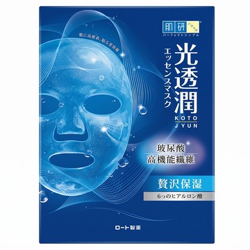 HADALABO 肌研 台灣公司貨 光透潤玻尿酸纖維保濕面膜 28ml  6片  1盒