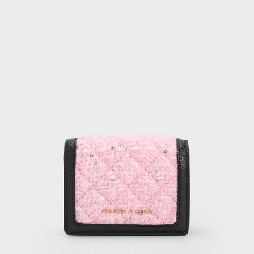 Micaela 毛呢摺疊卡夾