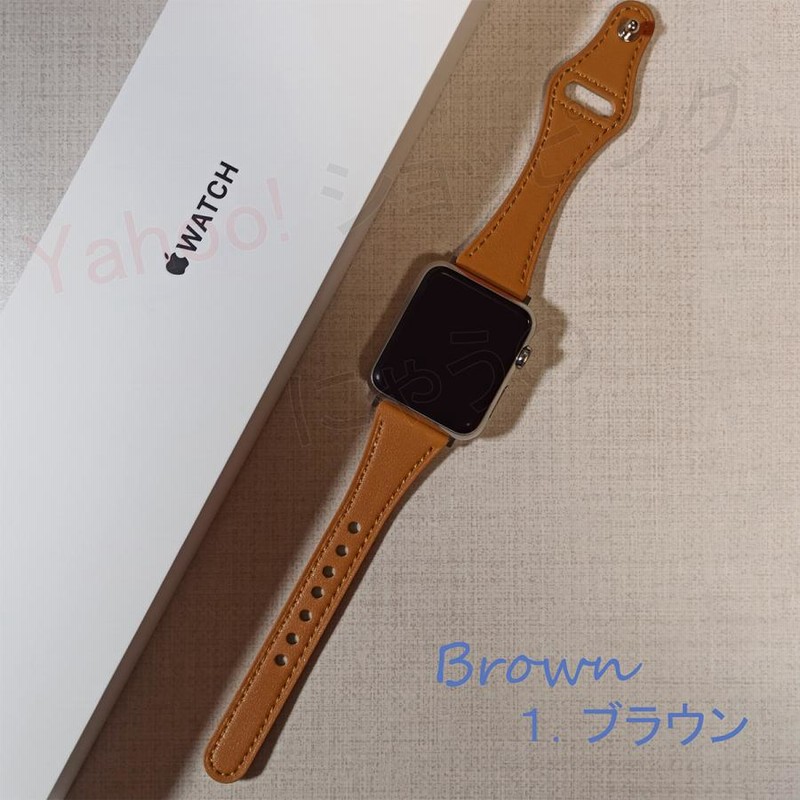 アップルウォッチ バンド レザー スリム Apple Watch 革 レザー ベルト