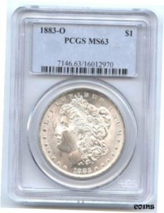 アンティークコイン コイン 金貨 銀貨 PCGS MS63 WHITE LUSTER MORGAN DOLLAR 1883-O