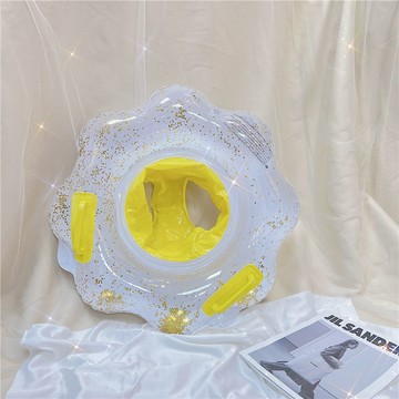 兒童游泳圈坐騎0-3歲加厚嬰兒海綿底褲兜坐圈防側翻幼兒腋下圈