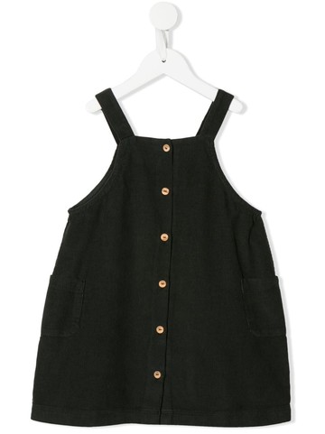 Knot - Posie corduroy pinafore dress - kids - Cotton - 10 yrs - Green
