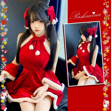 315E🎅🏻🎄【❤︎聖誕節和我說Merry Xmas🛷🎅🏻❤︎】限量贈絲絨髮夾🛷聖誕裝聖誕節服裝聖誕裝聖誕服裝聖誕套裝