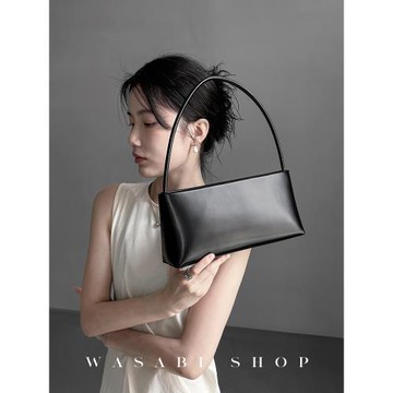 Vibe Ring/小眾極簡腋下包真皮女包高級感紅色婚包法棍單肩斜挎包