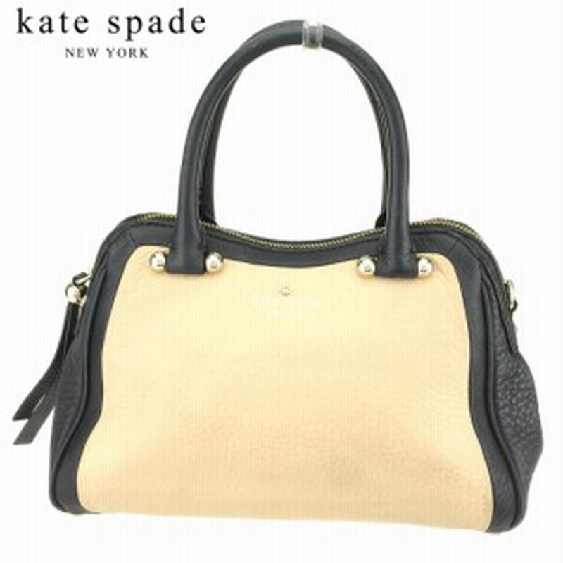 P10倍 ラスト1点 ケイト スペード ハンドバッグ ミニボストンバッグ ベージュ ブラック レザー Kate Spade バック 手持ちバッグ 通販 Lineポイント最大1 0 Get Lineショッピング