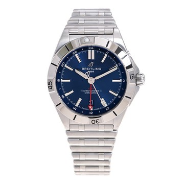 BREITLING 百年靈Chronomat 兩地時區自動上鍊腕表(A32398101C1A1)x藍x40mm