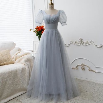 2025大碼修身顯瘦晚禮服裙輕奢小眾香檳色年會主持連衣裙生日藝考