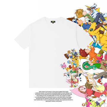 數碼寶貝數碼獸 日本卡通動漫二次元兒童裝男童親子裝短袖T恤男女