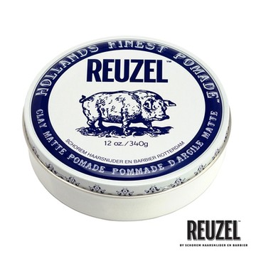 【包損商品】REUZEL 白豬強力黏土級水性髮泥 340g (Clay Matte Pomade)