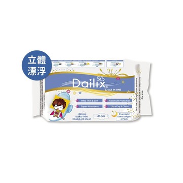 【Dailix】532衛生棉-超長夜用型41公分6片(立體型)吸血鬼娃娃版