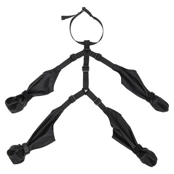 HotGoods 古德斯 寵物防髒防水外出鞋  黑色  1個  S(60.6~68cm)