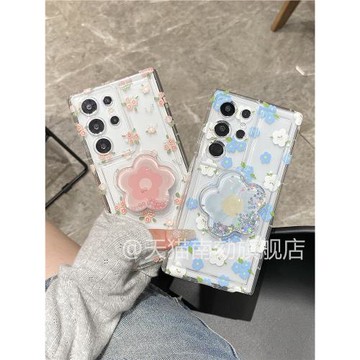 適用三星s25ultra手機殼新款超好看s25edge透明全包防摔保護套s24fe十s23u是s22s21+帶支架note20+10啊a55a54
