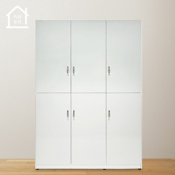 4尺六門塑鋼隔間櫃 玄關櫃 玄關鞋櫃 塑鋼鞋櫃 高鞋櫃 防水塑鋼家具(上下座)【巧沐家具】