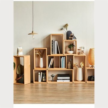 【新川】寬型書架展示格 60公分原木櫃體 適合大型書籍雜物