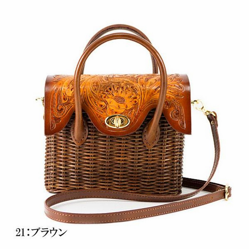 期間限定10%OFF Mini Rattan Bag ミニラタンバッグ 全2色 カービング