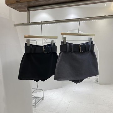 2024年秋季新款韓版辣妹修身顯瘦純色百搭小個子低腰包臀A字短裙